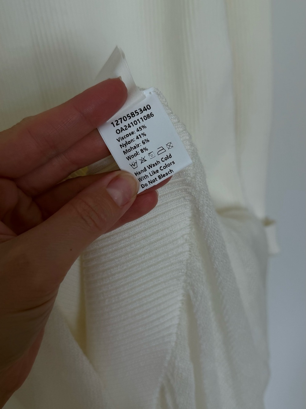Commense Cream White Knit Maxi Dress | Size M - Picture 5 of 5